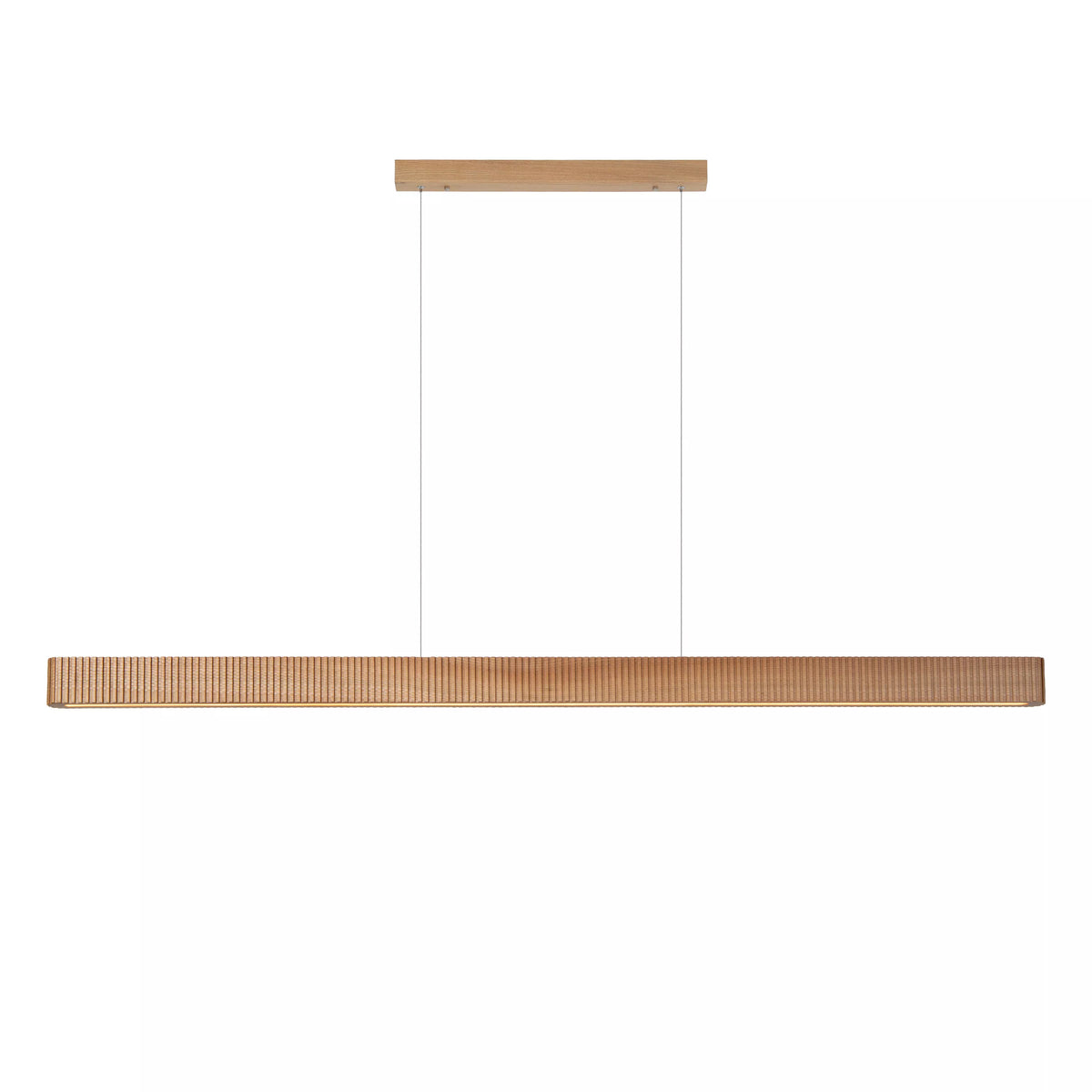 BANNISTER - Pendant light - LED Dim. - CCT - 1x30W 2200K/3000K - Light Wood Look - Vibes - LUCIDE