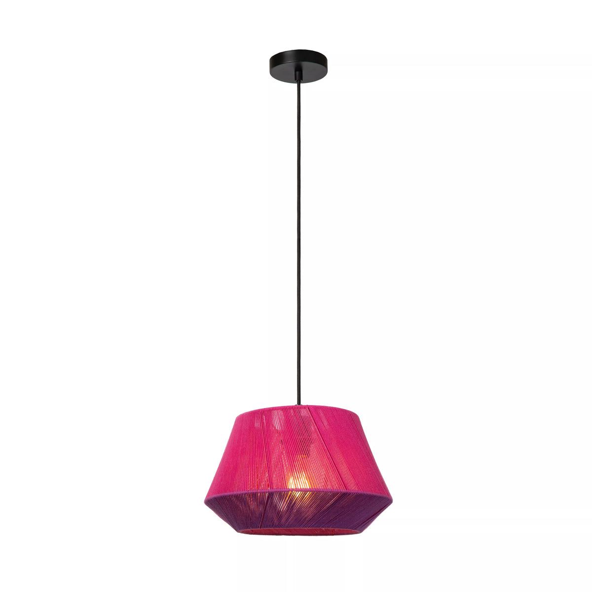 JESSICA - Pendant light - Ø 30 cm - 1xE27 - Pink - LUCIDE