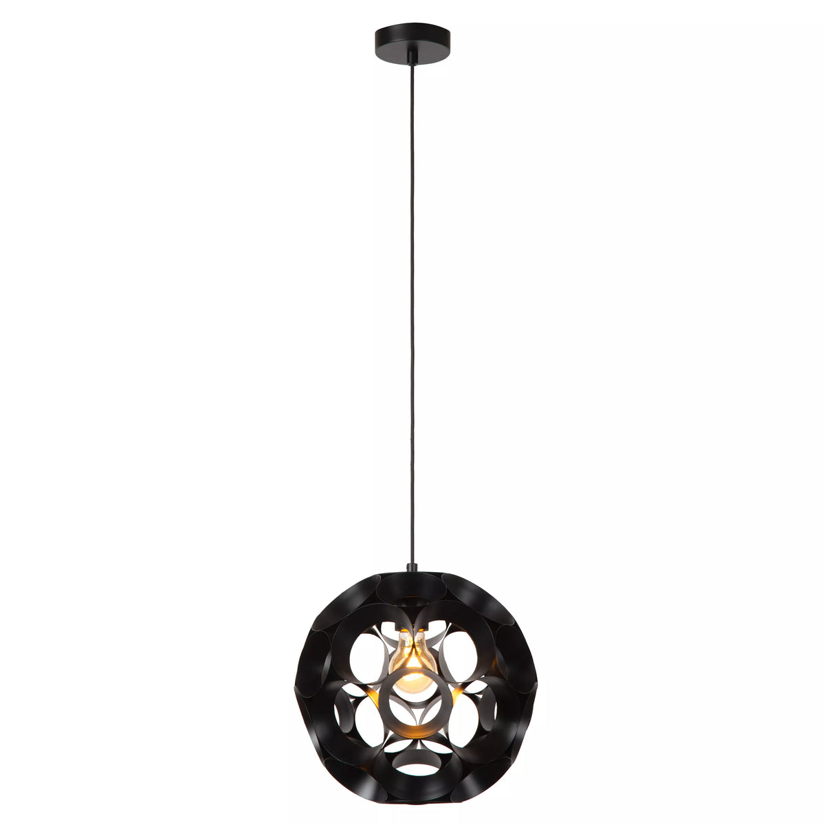 HANNELORE - Pendant light - Ø 30 cm - 1xE27 - Black - LUCIDE