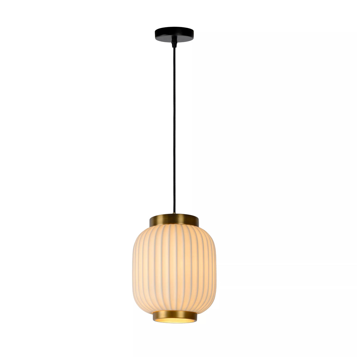 GOSSE - Pendant light - Ø 19,5 cm - 1xE27 - White - LUCIDE