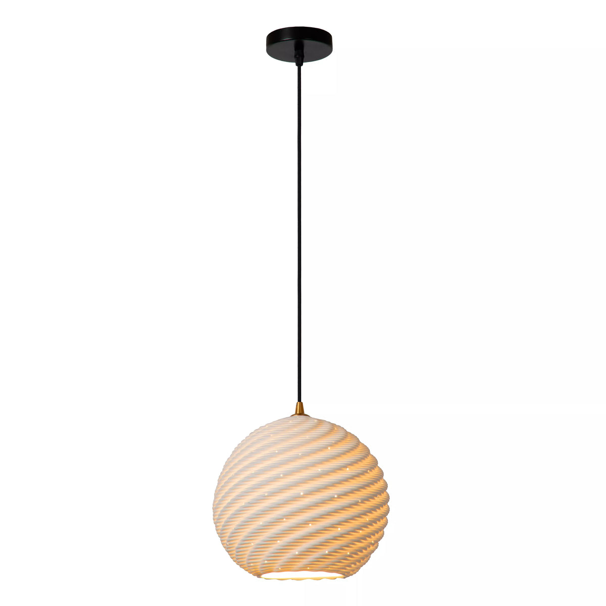 BINA - Pendant light - Ø 25 cm - 1xE27 - White - LUCIDE