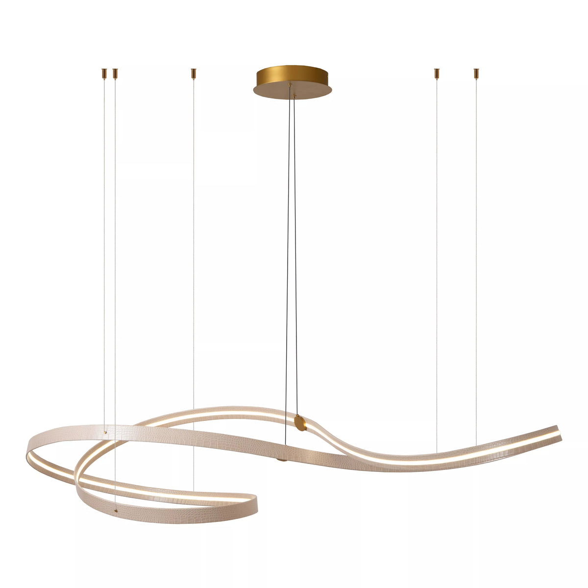 SLALOM - Pendant light - LED Dim. - CCT - 1x80W 2200K/4000K - Cream - Premium - LUCIDE