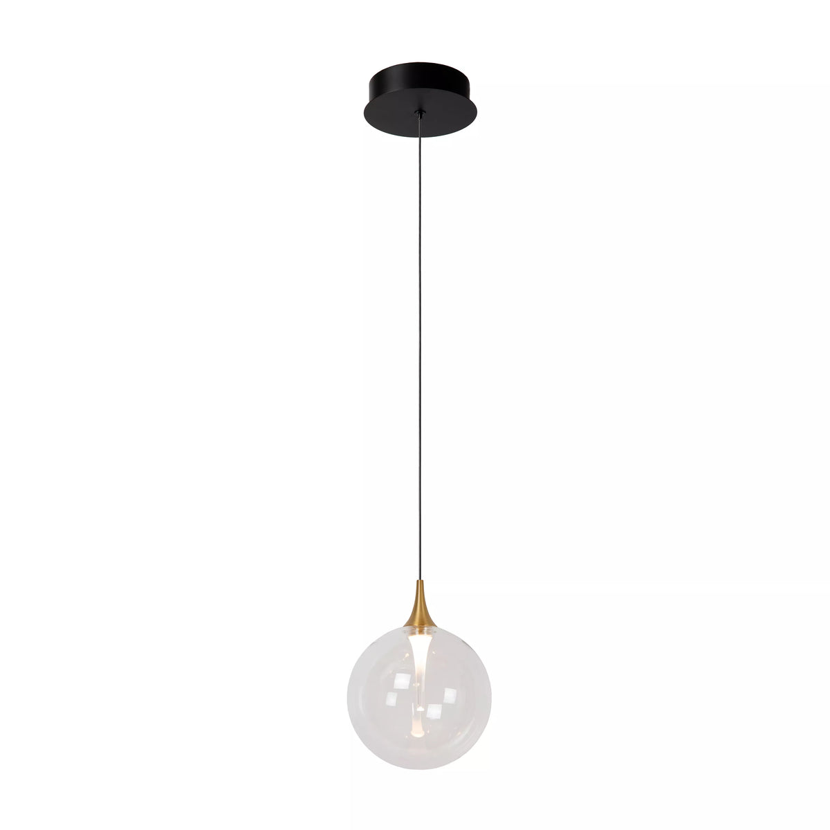 GISELA - Pendant light - Ø 16 cm - LED Dim. - 1x5W 2700K - Transparant - Premium - LUCIDE