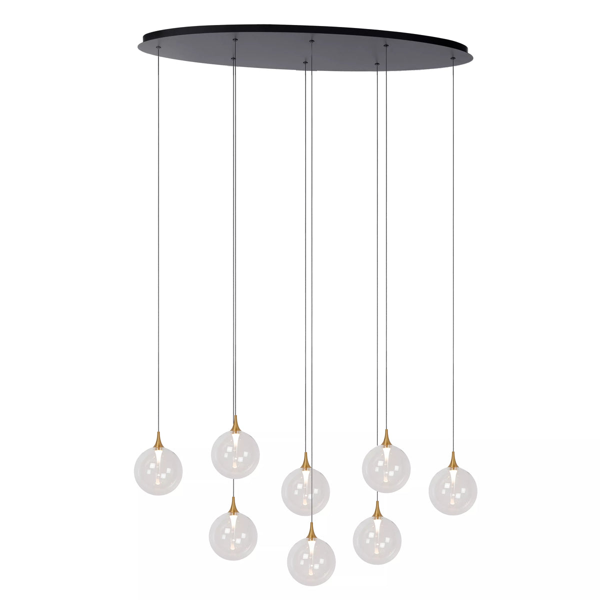 GISELA - Pendant light - LED Dim. - 8x3,9W 2700K - Transparant - Premium - LUCIDE