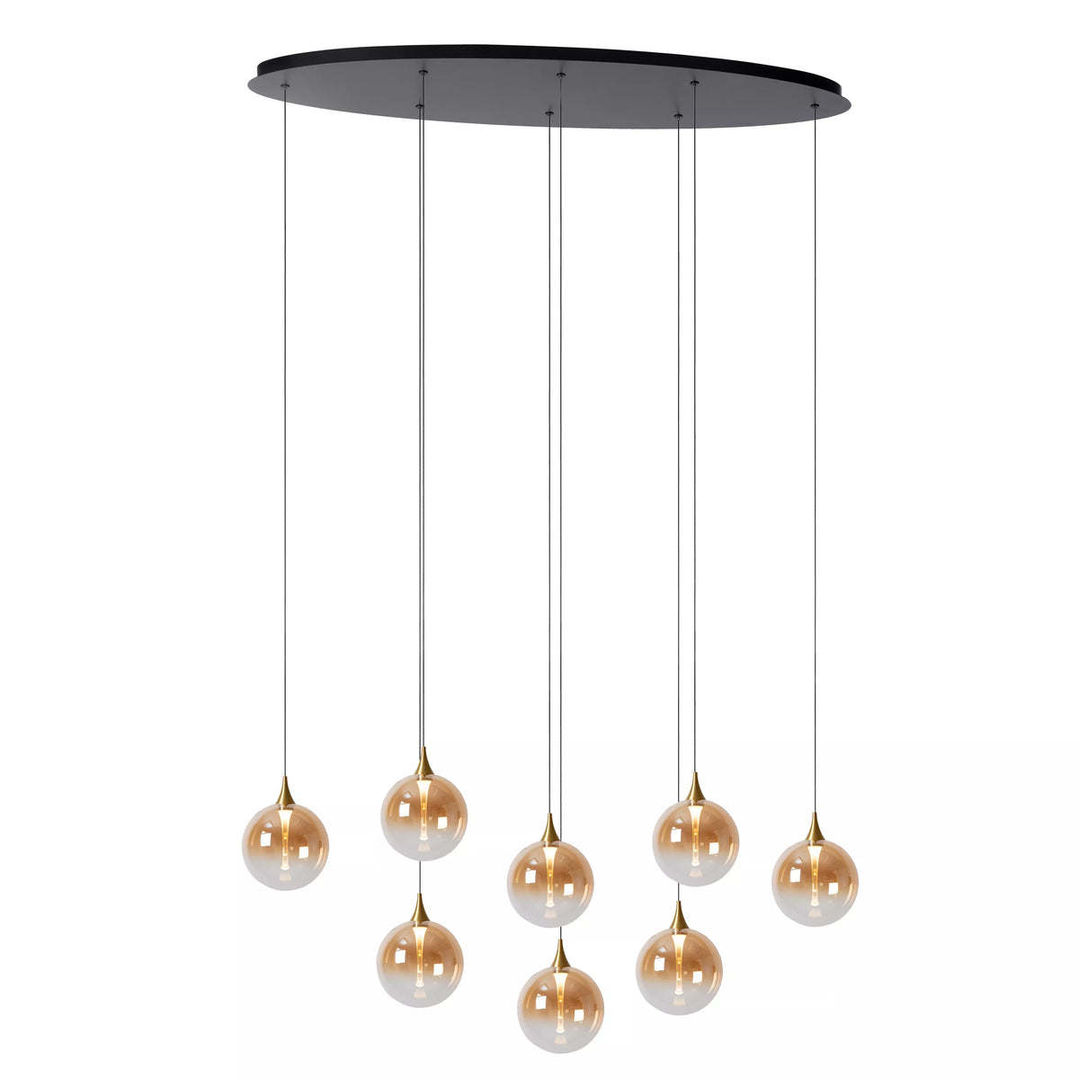GISELA - Pendant light - LED Dim. - 8x3,9W 2700K - Amber - Premium - LUCIDE