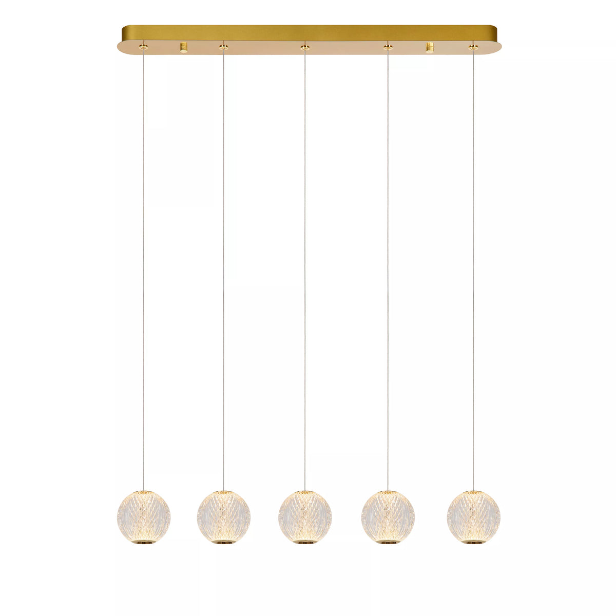 CINTRA - Pendant light - LED Dim. - 5x4,7W 2700K - Transparant - LUCIDE