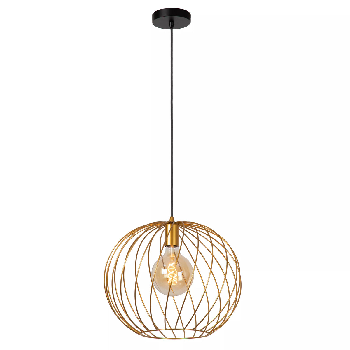 DANZA - Pendant light - Ø 40 cm - 1xE27 - Matt Gold / Brass - LUCIDE
