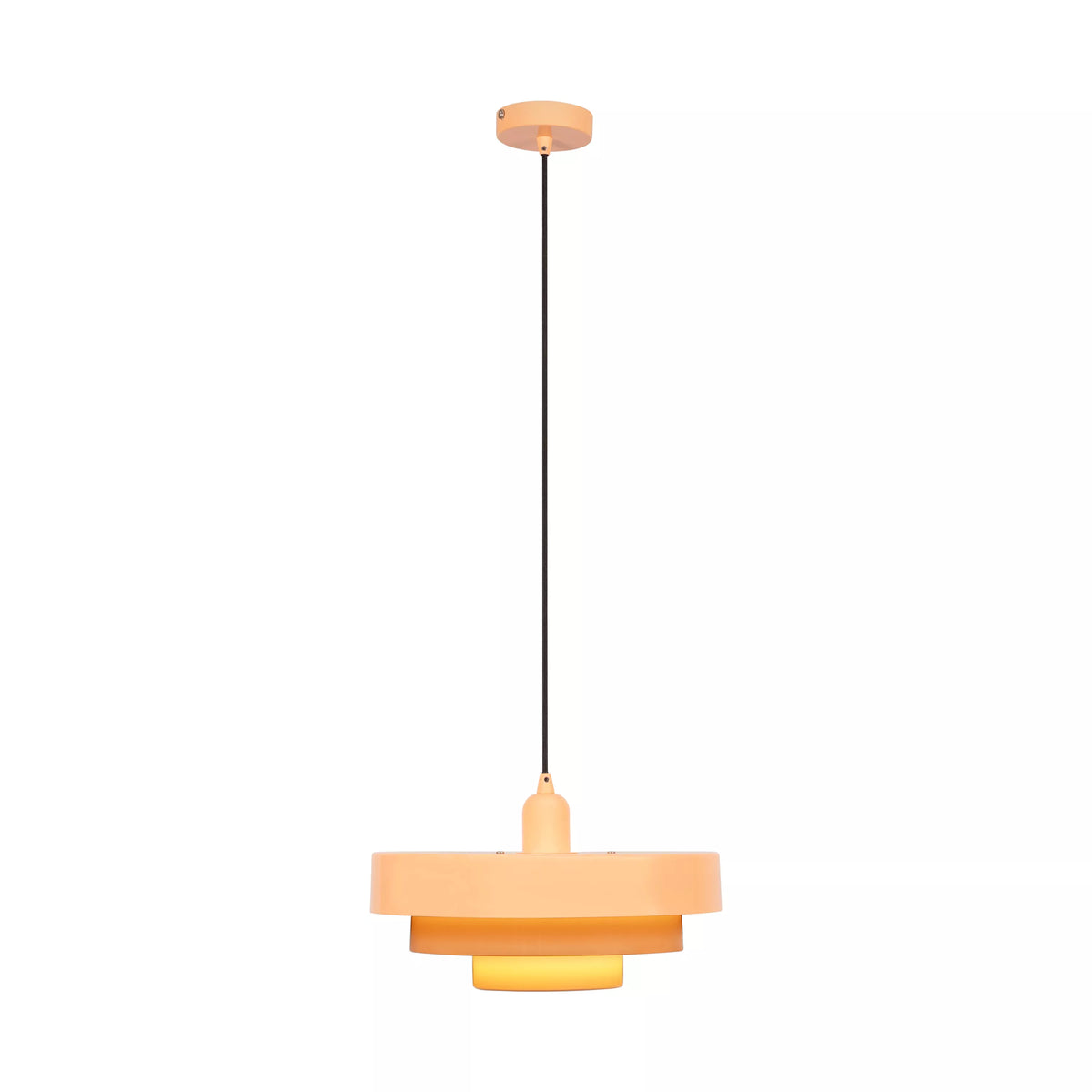 RUNA - Pendant light - Ø 35 cm - 1xE27 - Pink - Essential - LUCIDE