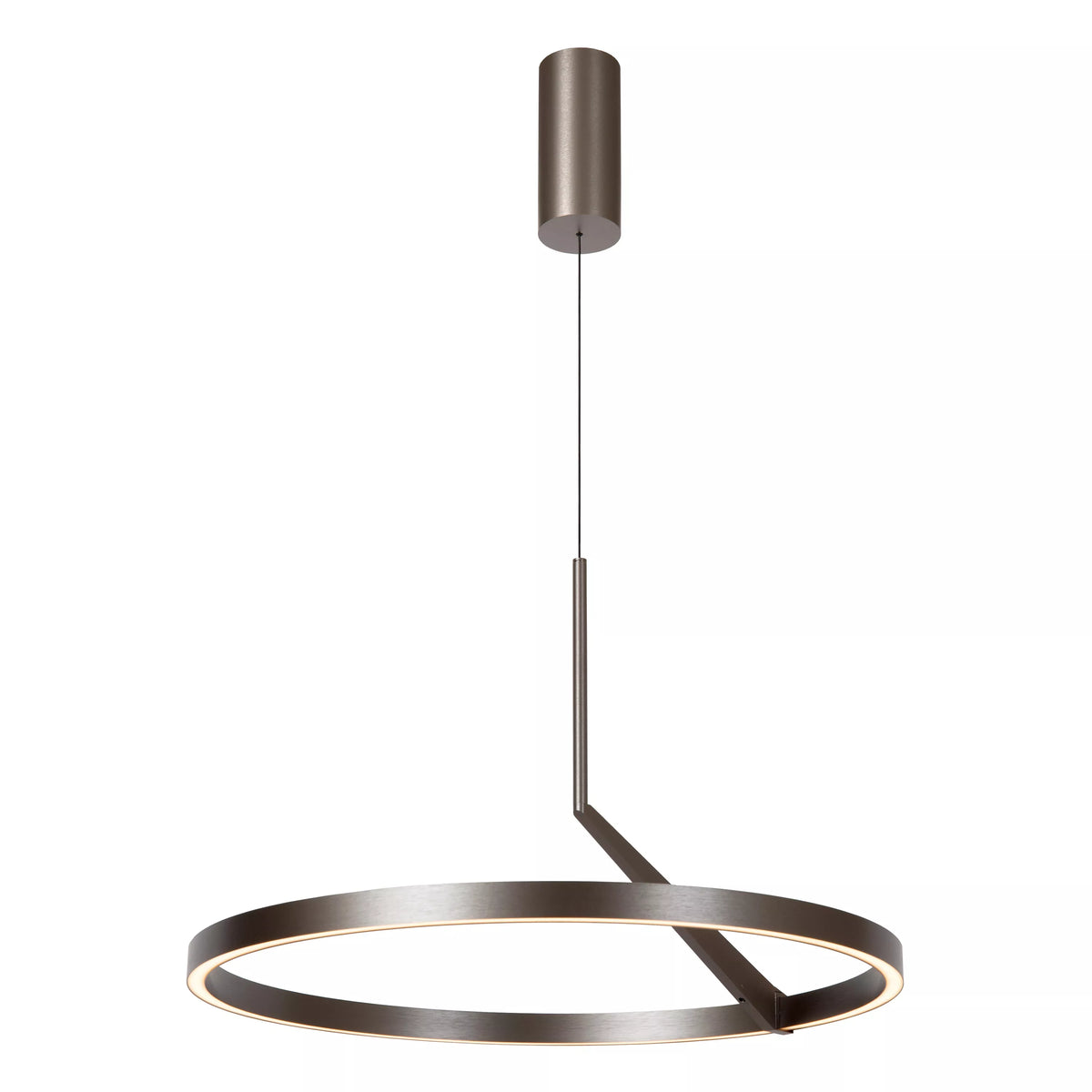 APPLAUSE - Pendant light - Ø 60 cm - LED Dim. - CCT - 1x32W 2700K/4000K - Hand Wave Sensor - Grey iron - Premium - LUCIDE