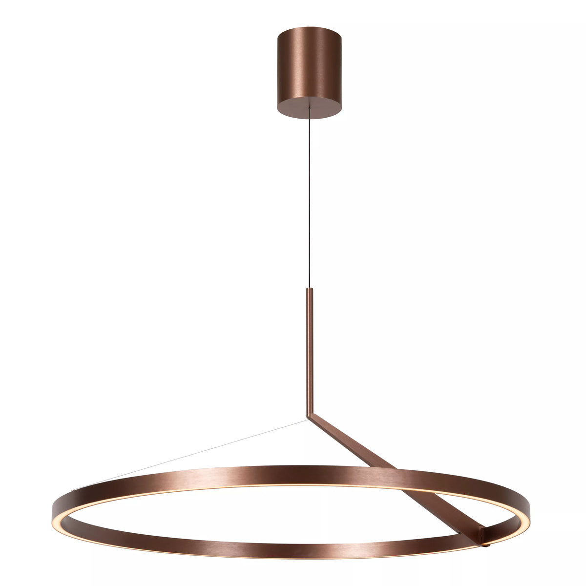 APPLAUSE - Pendant light - Ø 80 cm - LED Dim. - CCT - 1x50W 2700K/4000K - Hand Wave Sensor - Coffee - Premium - LUCIDE