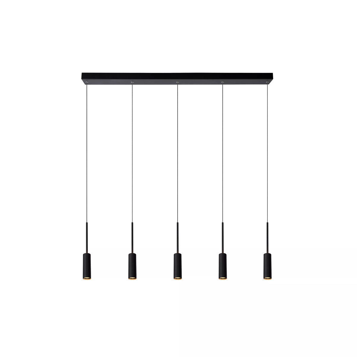 TUBULE - Pendant light - LED - 5x7W 2700K - Black - LUCIDE