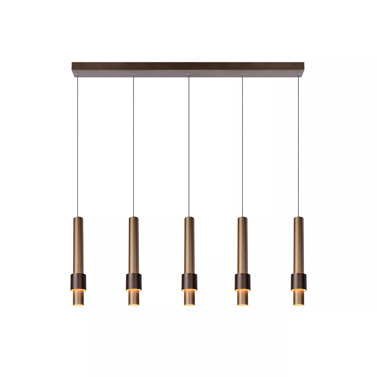 MARGARY - Pendant light - LED Dim. - 5x4,2W 2700K - Coffee - LUCIDE