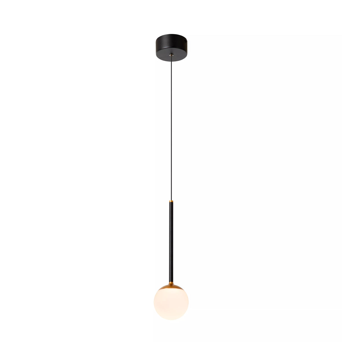 CALINA - Pendant light - Ø 9,9 cm - LED Dim. - CCT - 1x7W 2200K/3300K - With replaceable LED module - Black - Premium - LUCIDE