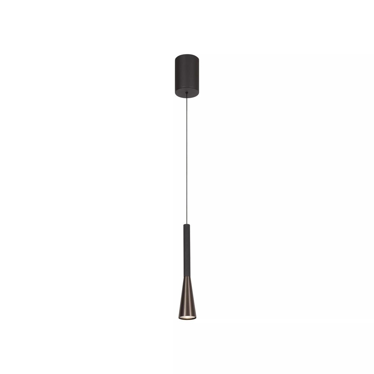JOAKIM - Pendant light - Ø 7,7 cm - LED Dim. - CCT - 1x7W 2700K/4000K - With replaceable LED module - Coffee - Premium - LUCIDE