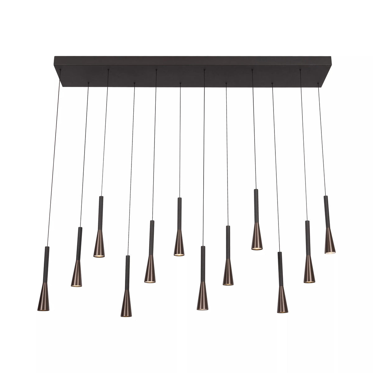JOAKIM - Pendant light - LED Dim. - CCT - 12x7W 2700K/4000K - With replaceable LED module - Coffee - Premium - LUCIDE