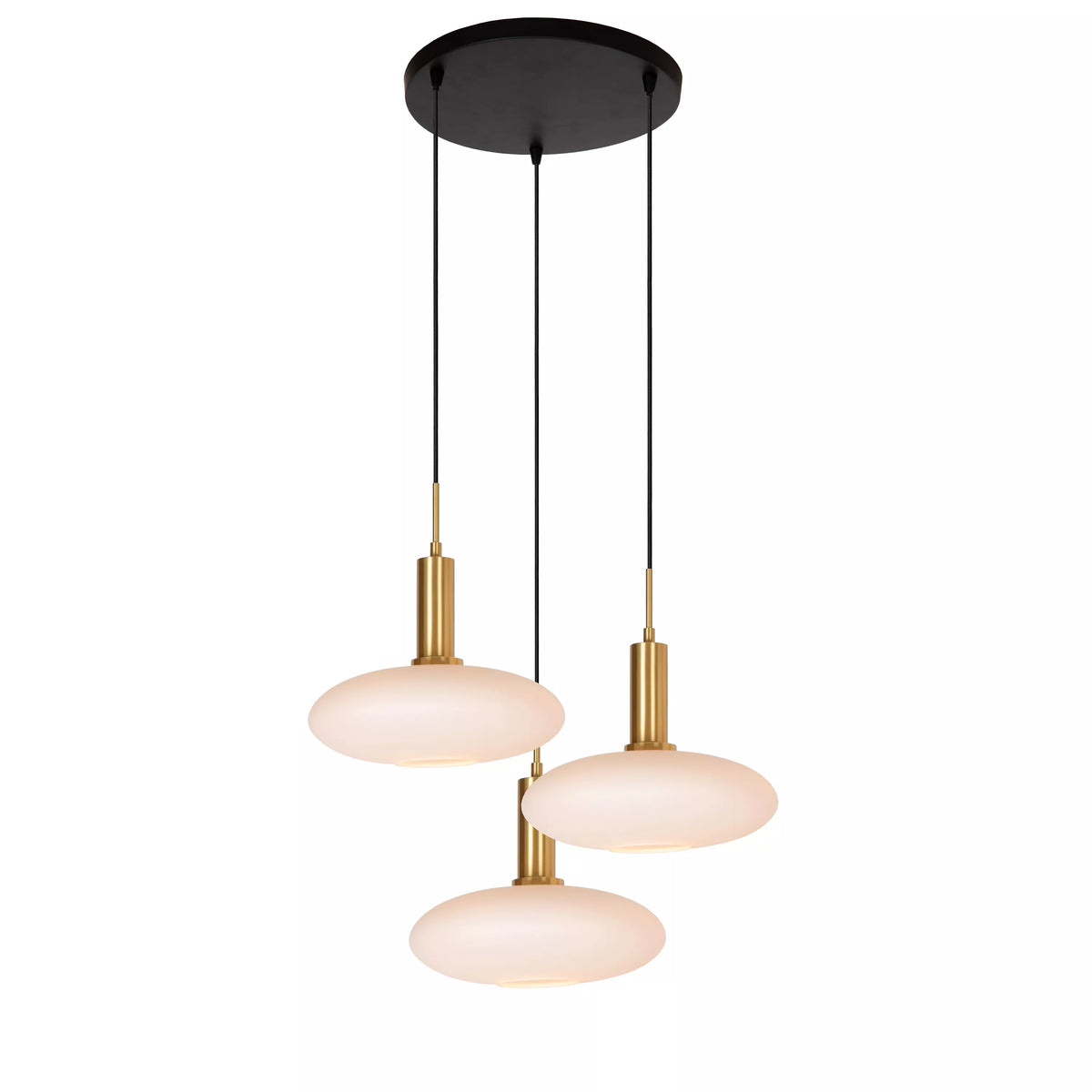 SINGALA - Pendant light - Ø 55 cm - 3xE27 - Matt Gold / Brass - LUCIDE