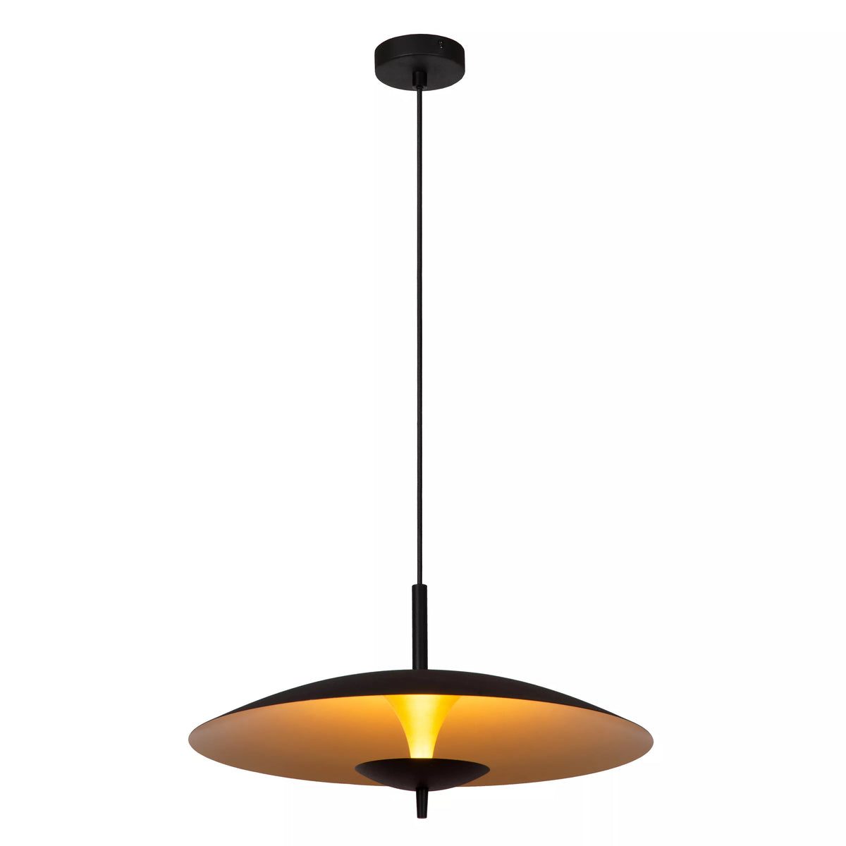 VULCAN - Pendant light - Ø 47 cm - LED Dim. - 1x9W 3000K - Black - LUCIDE