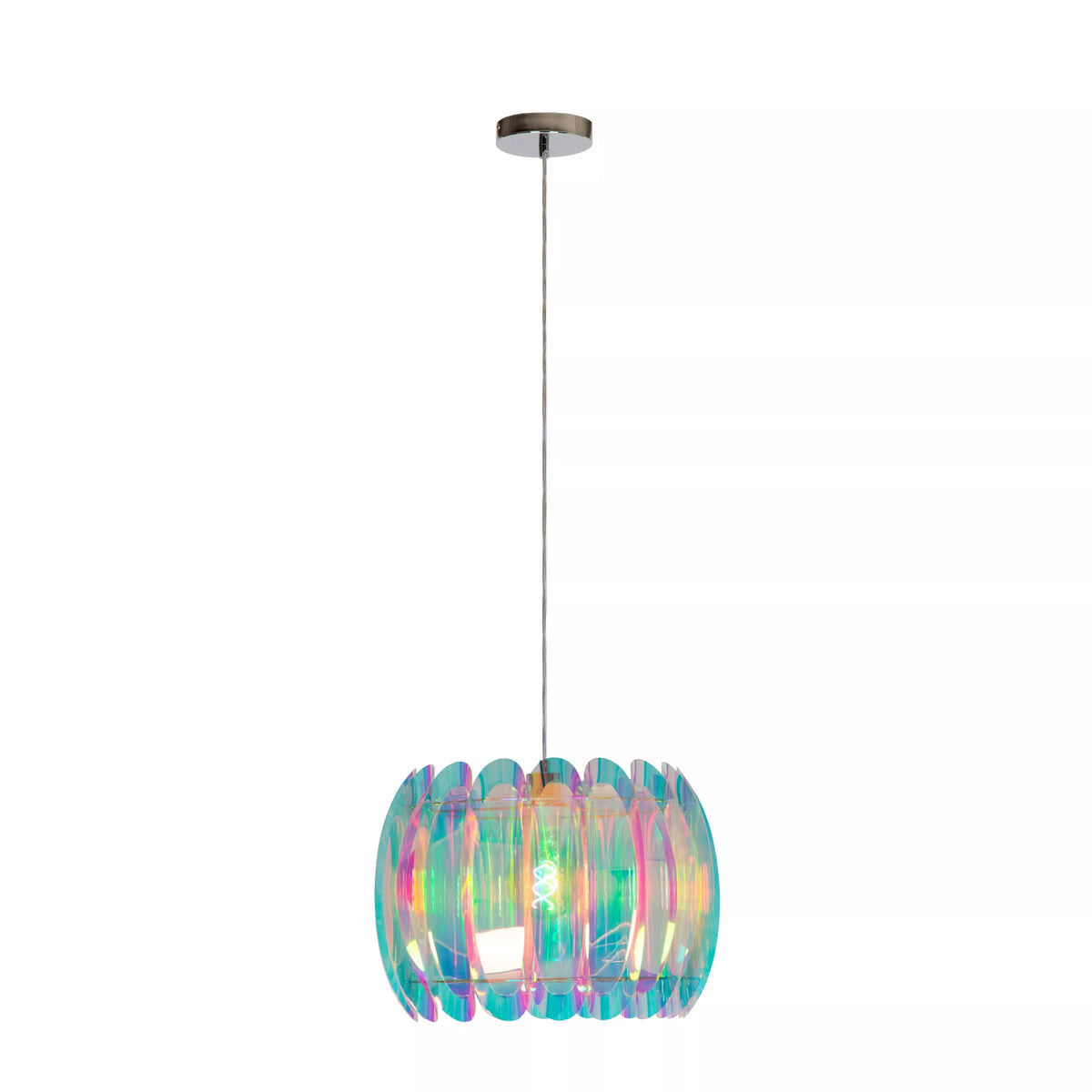 GLINSTAR - Pendant light - Ø 40 cm - 1xE27 - Multicolor - LUCIDE