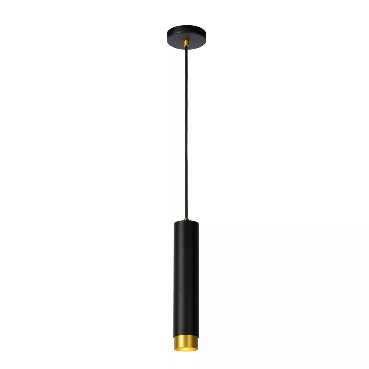FLORIS - Pendant light - Ø 5,9 cm - 1xGU10 (MR16) - Black - LUCIDE