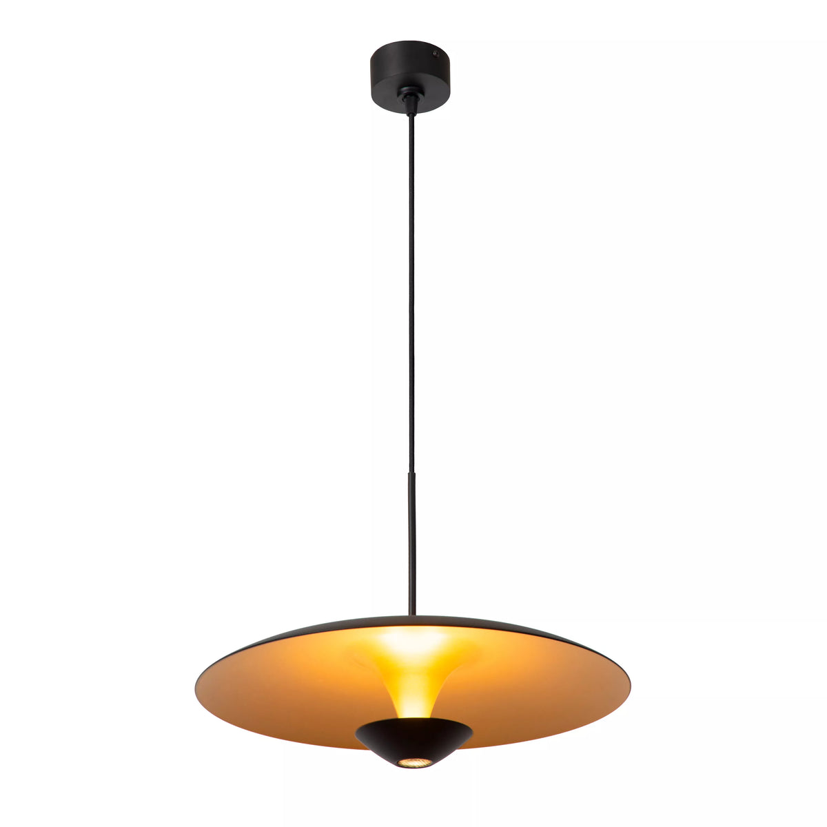 KENNETH - Pendant light - Ø 40 cm - LED Dim. - 1x12W 2700K - Black - Premium - LUCIDE