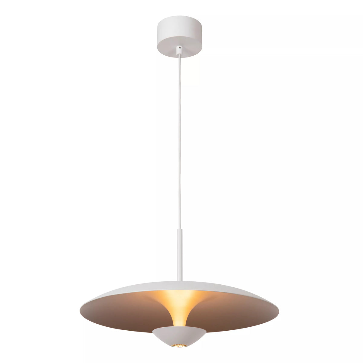 KENNETH - Pendant light - Ø 40 cm - LED Dim. - 1x12W 2700K - White - Premium - LUCIDE