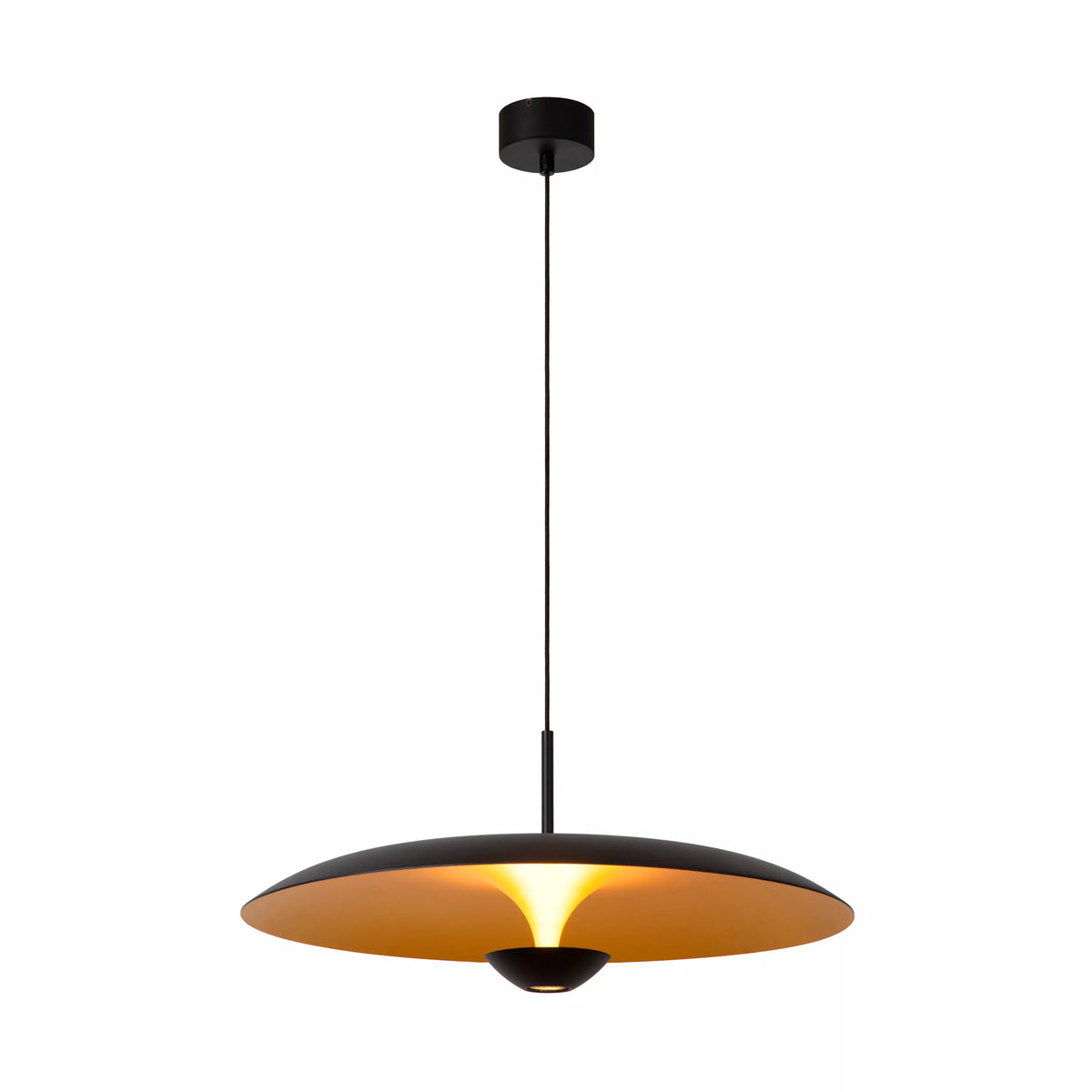 KENNETH - Pendant light - Ø 60 cm - LED Dim. - 1x16W 2700K - Black - Premium - LUCIDE