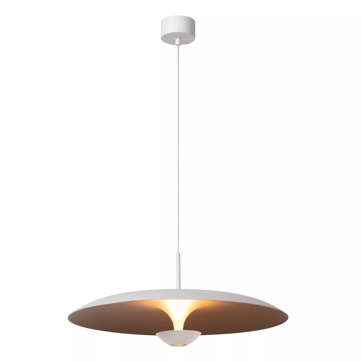 KENNETH - Pendant light - Ø 60 cm - LED Dim. - 1x16W 2700K - White - Premium - LUCIDE