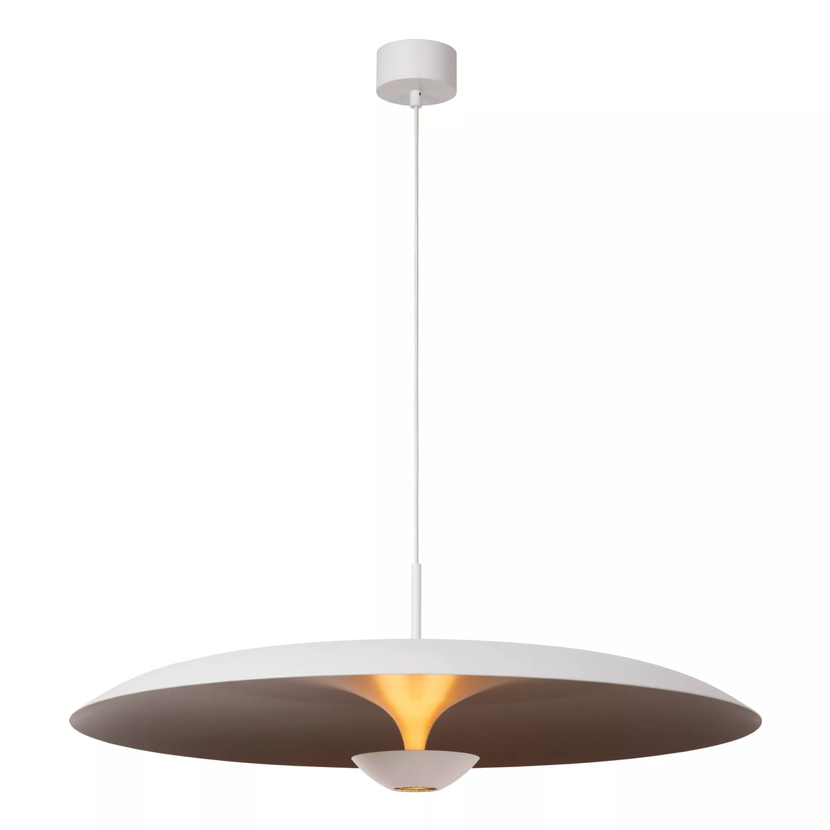 KENNETH - Pendant light - Ø 80 cm - LED Dim. - 1x22W 2700K - White - Premium - LUCIDE