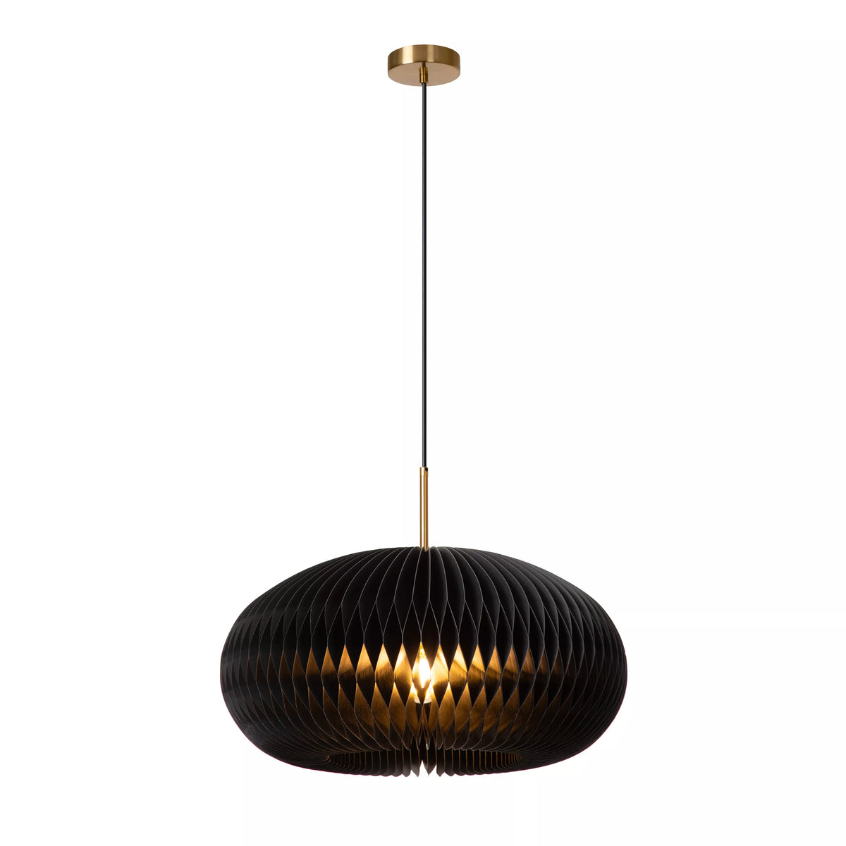 ARMONI - Pendant light - Ø 52 cm - 1xE27 - Black - LUCIDE
