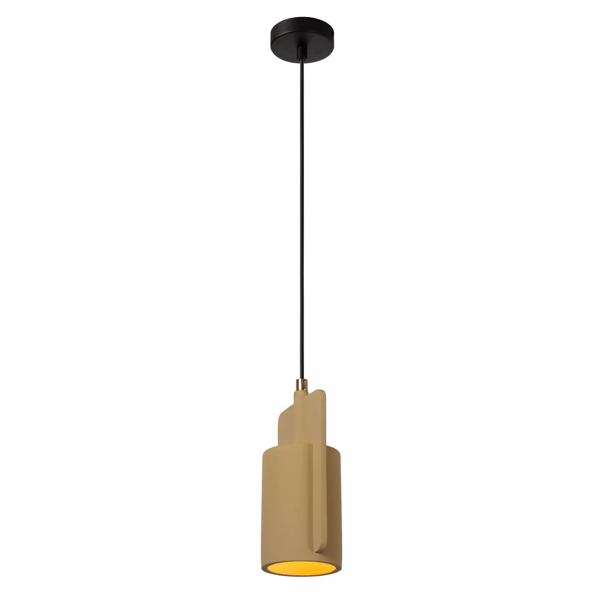 NINJA - Pendant light - Ø 11,5 cm - 1xE27 - Yellow - LUCIDE