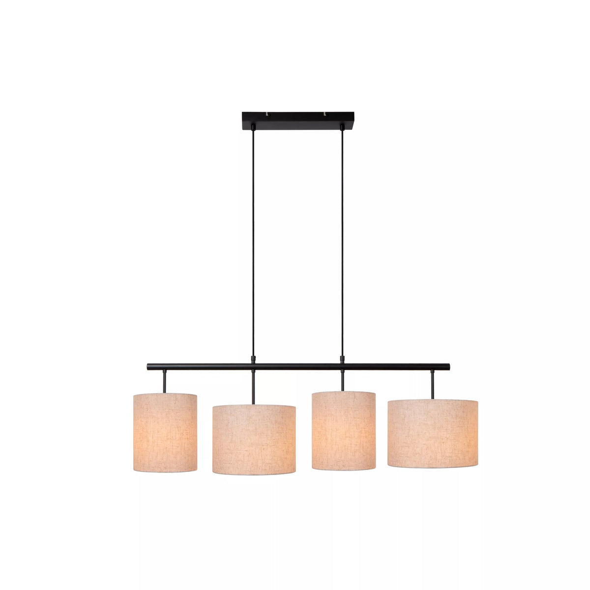 MAYA - Pendant light - 4xE27 - Cream - LUCIDE