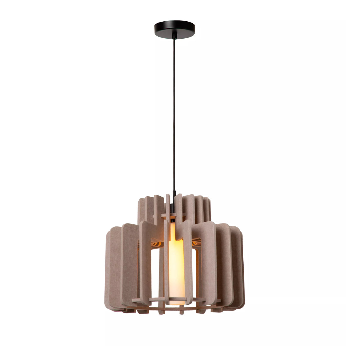 ROLLO - Pendant light - 1xE27 - Taupe - LUCIDE