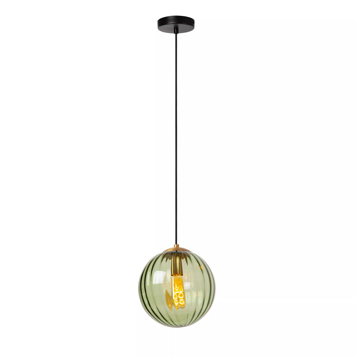 MONSARAZ - Pendant light - Ø 25 cm - 1xE27 - Green - LUCIDE