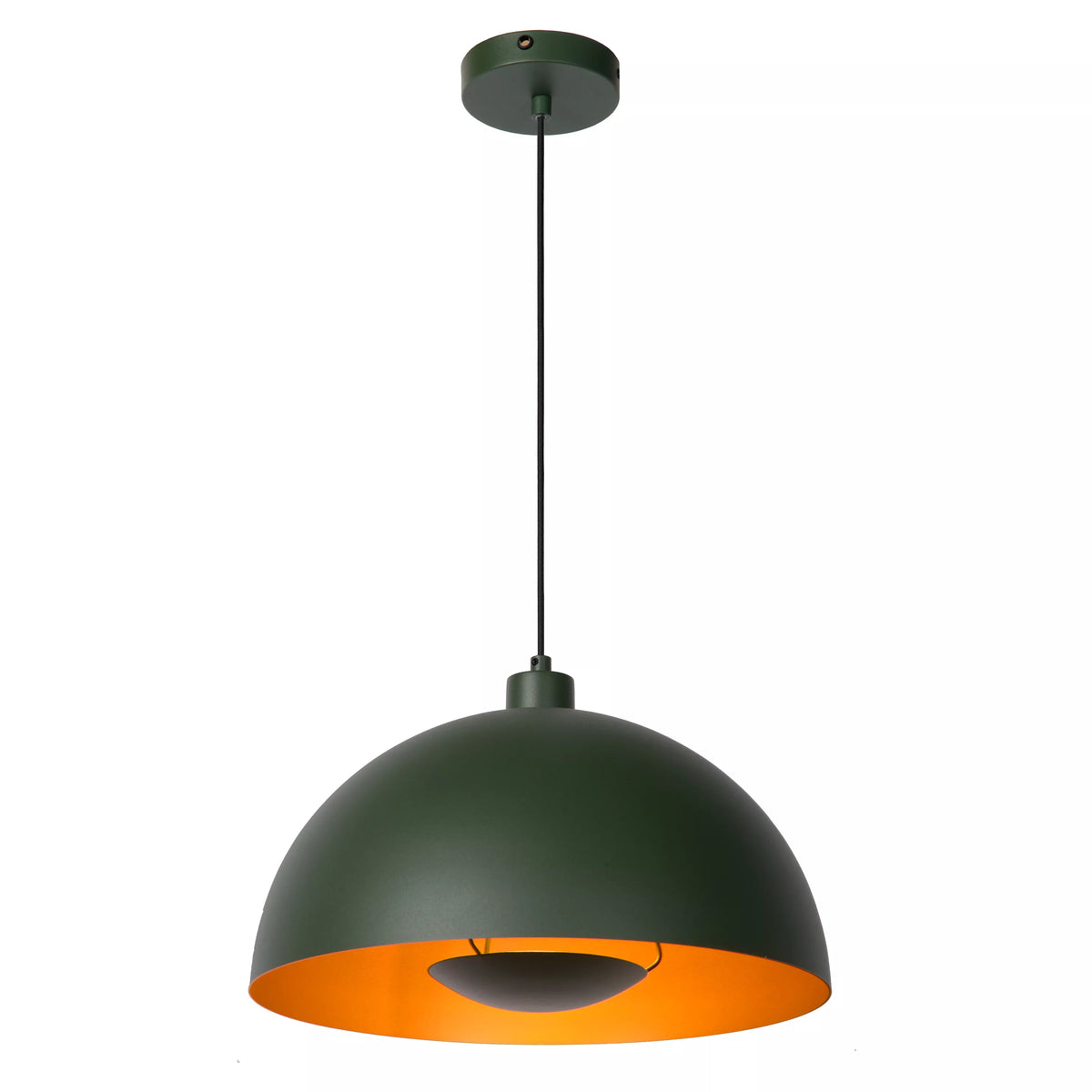 SIEMON - Pendant light - Ø 40 cm - 1xE27 - Green - LUCIDE