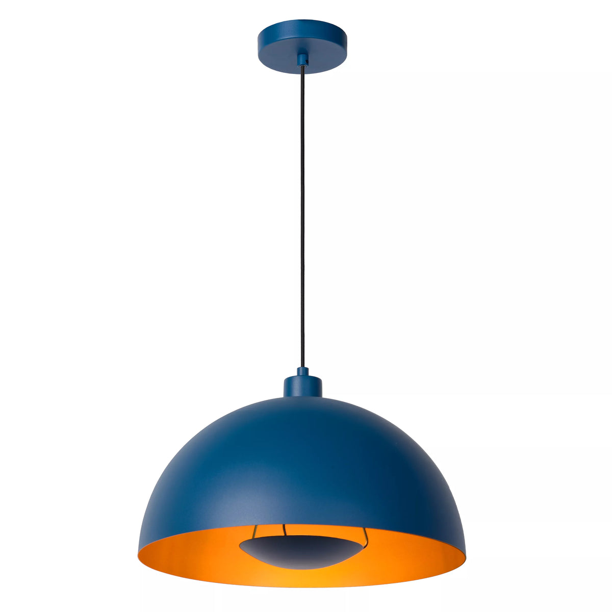 SIEMON - Pendant light - Ø 40 cm - 1xE27 - Blue - LUCIDE