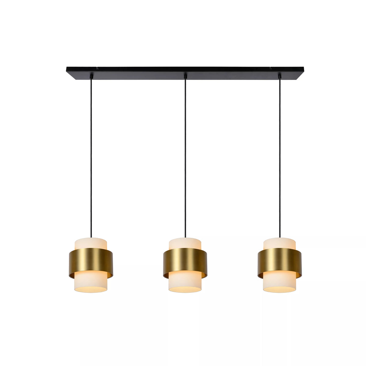 FIRMIN - Pendant light - 3xE27 - Matt Gold / Brass - LUCIDE