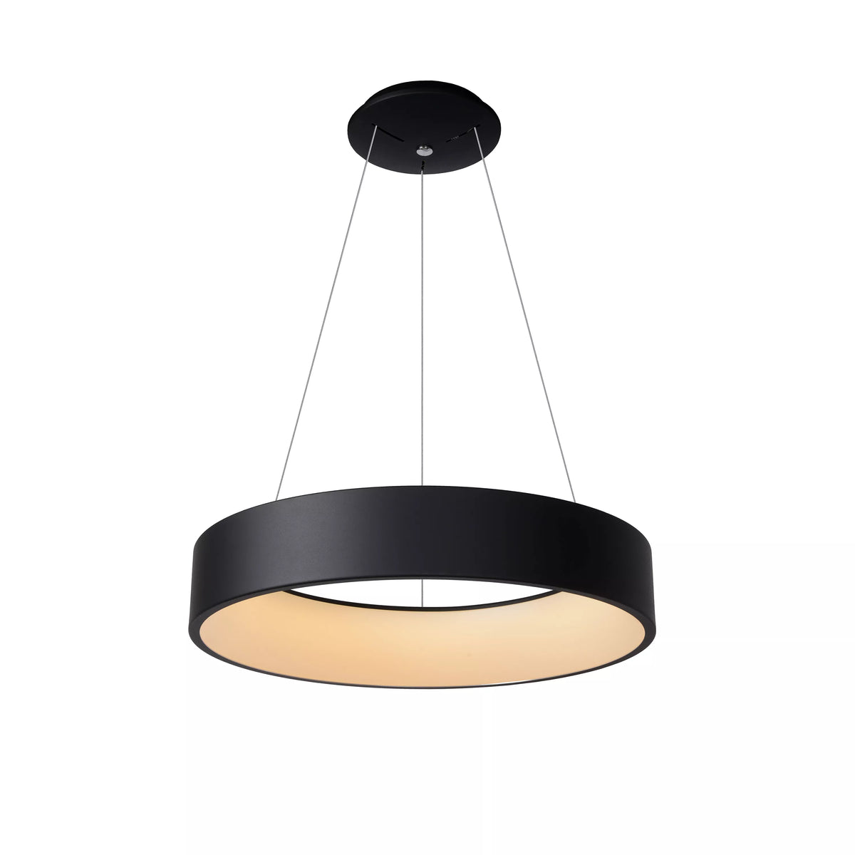 TALOWE LED - Pendant light - Ø 60 cm - LED Dim. - 1x39W 3000K - Black - LUCIDE