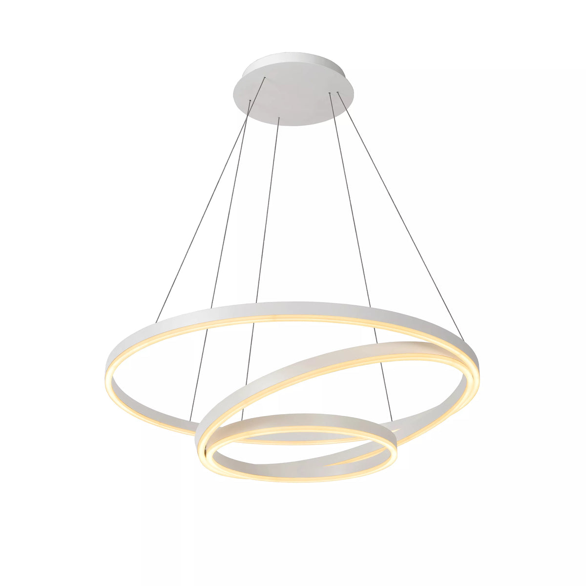 TRINITI - Pendant light - Ø 80 cm - LED Dim. - 3000K - White - LUCIDE