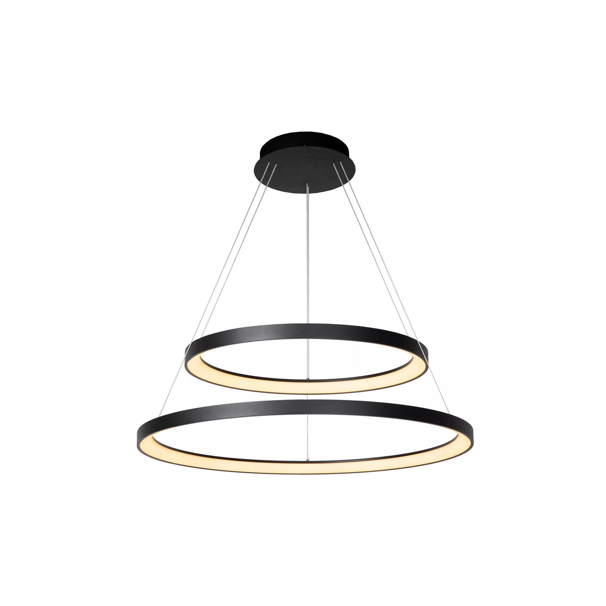VIDAL - Pendant light - Ø 78 cm - LED Dim. - 1x92W 2700K - Black - Premium - LUCIDE