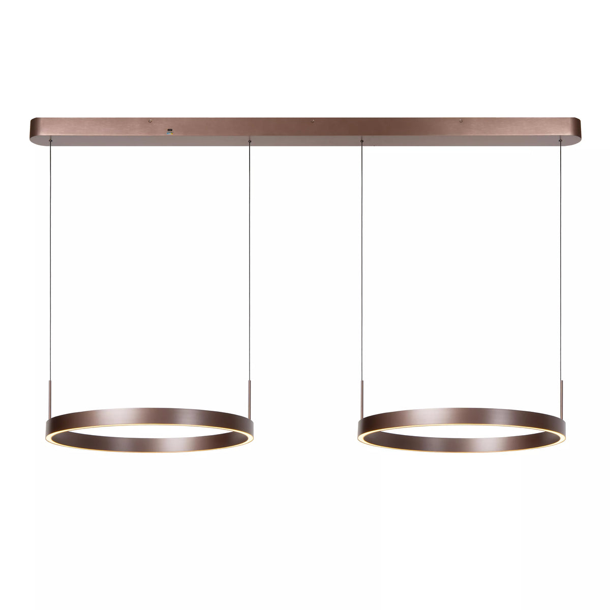 LIANE - Pendant light - LED Dim. - CCT - 2x45W 2700K/4000K - Rust Brown - Vibes - LUCIDE