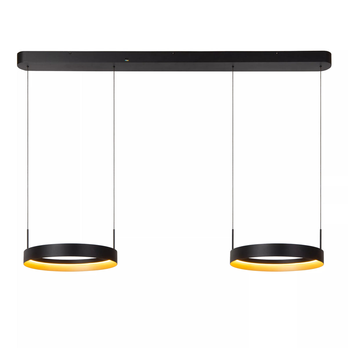 RADIANT - Pendant light - LED Dim. - CCT - 2x38W 2200K/3000K - Black - Vibes - LUCIDE