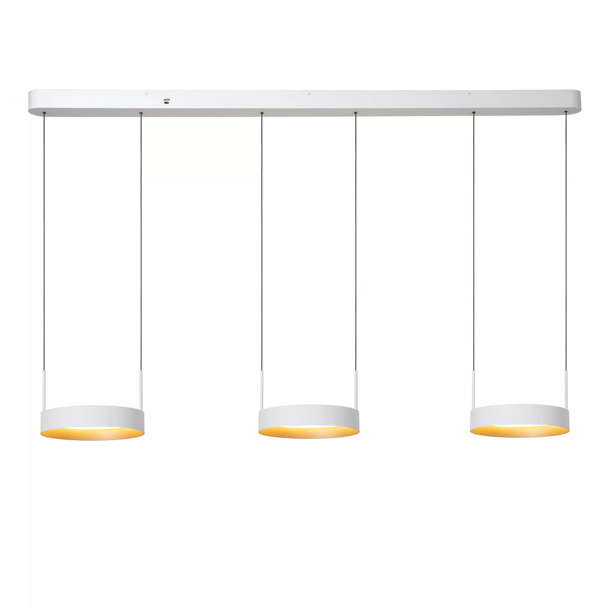 RADIANT - Pendant light - LED Dim. - CCT - 3x18,6W 2200K/3000K - White - Vibes - LUCIDE