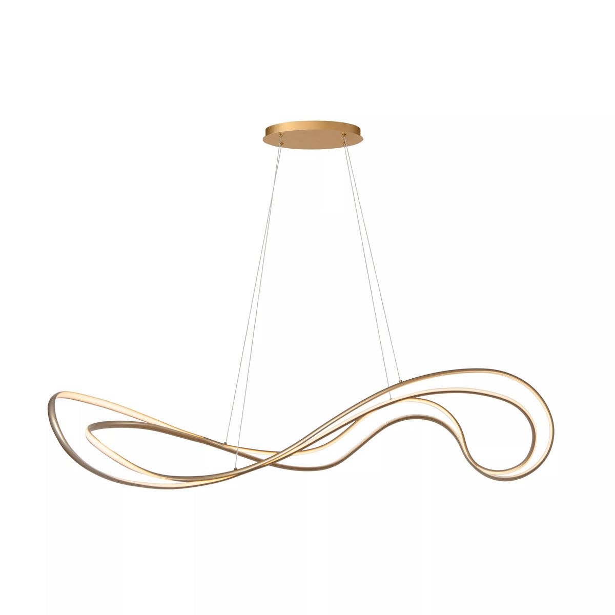 SARDANA - Pendant light - LED Dim. - 1x54W 2700K - Matt Gold / Brass - Premium - LUCIDE