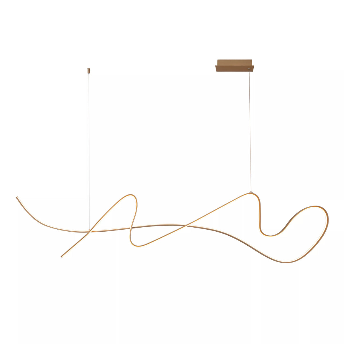 LAMBADA - Pendant light - LED Dim. - 1x47W 2700K - Champagne Color - Premium - LUCIDE
