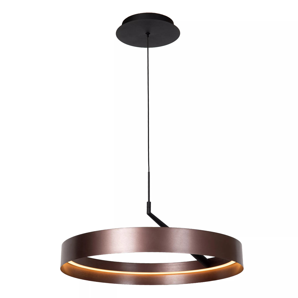 LEONARD - Pendant light - Ø 54,5 cm- LED 3 StepDim - CCT - 1x36W 2200K/3000K - Coffee - Vibes - LUCIDE