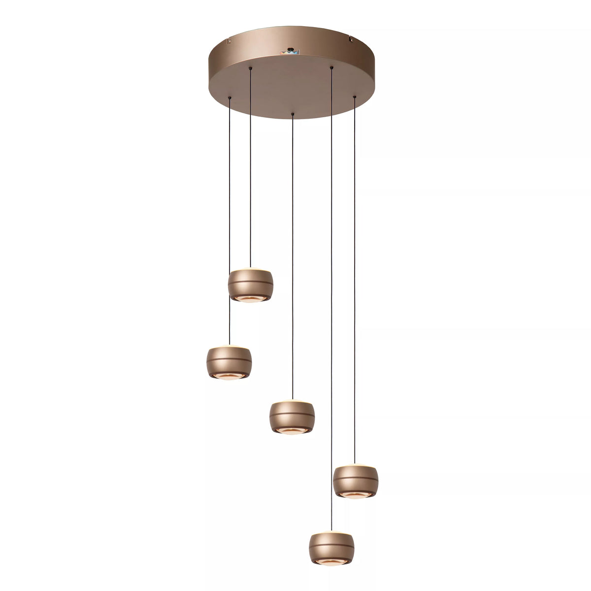 CORYFEE - Pendant light - Ø 38 cm - LED Dim. - CCT - 5x6W 2200K/3000K - Champagne Color - Vibes - LUCIDE