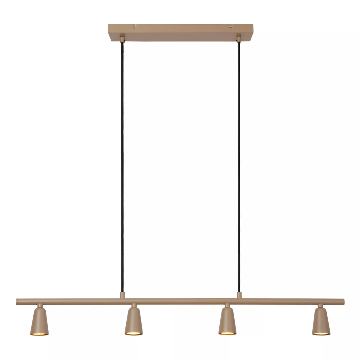 TIANA - Pendant light - 4xGU10 (MR16) - Taupe - Essential - LUCIDE