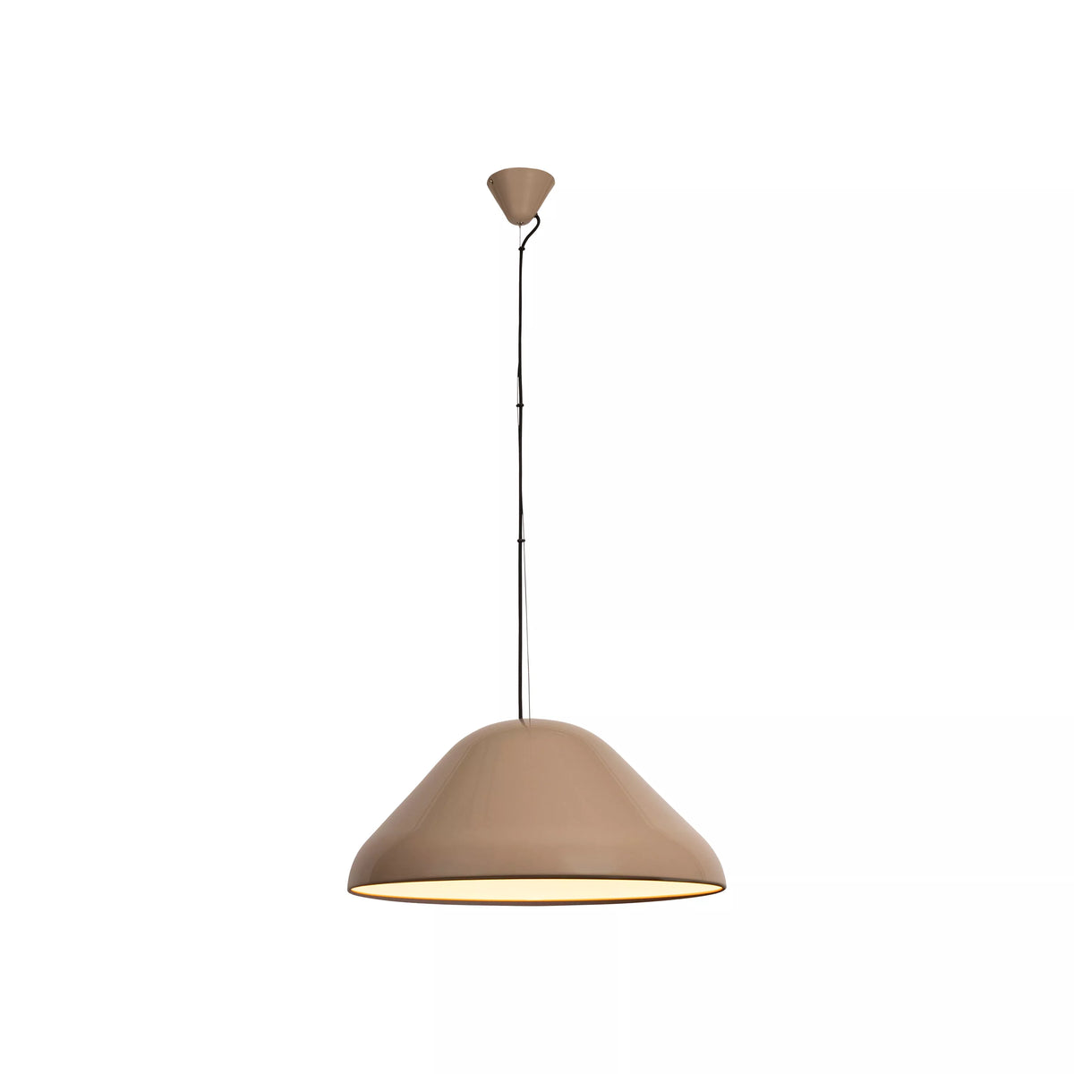 ANDRES - Pendant light - Ø 56 cm - 1xE27 - Taupe - Vibes - LUCIDE