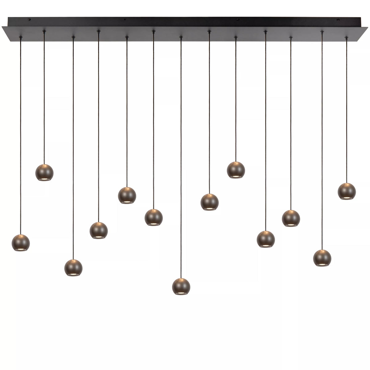 MONTANA - Pendant light - LED Dim. - CCT - 13x5,7W 2700K/4000K - Suitable for double-height spaces and high ceiling - Grey iron - Premium - LUCIDE