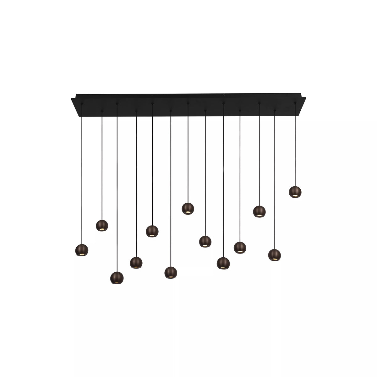 MONTANA - Pendant light - LED Dim. - CCT - 13x5,7W 2700K/4000K - Suitable for double-height spaces and high ceiling - Coffee - Premium - LUCIDE
